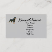 Rottweiler Brüter-Visitenkarte Visitenkarte (Rückseite)
