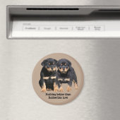 Rottweiler Buddies Magnet (In Situ (Geschirrspüler))