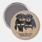 Rottweiler Buddies Magnet (Vorderseite/Rückseite)
