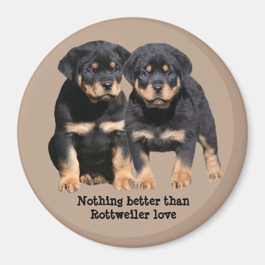 Rottweiler Buddies Magnet (Vorne)