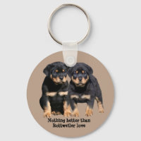Rottweiler Buddies Schlüsselanhänger