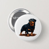 Rottweiler Button (Vorne & Hinten)