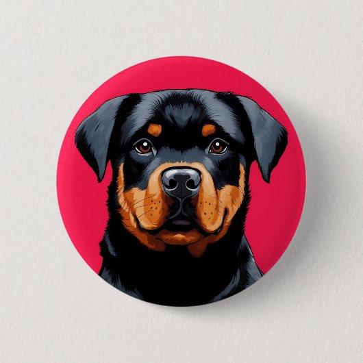 Rottweiler Button (Vorderseite)
