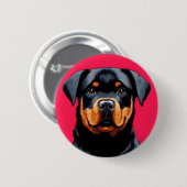 Rottweiler Button (Vorne & Hinten)