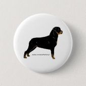Rottweiler Button (Vorderseite)