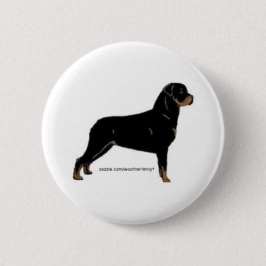 Rottweiler Button (Vorderseite)