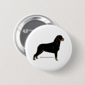 Rottweiler Button (Vorne & Hinten)