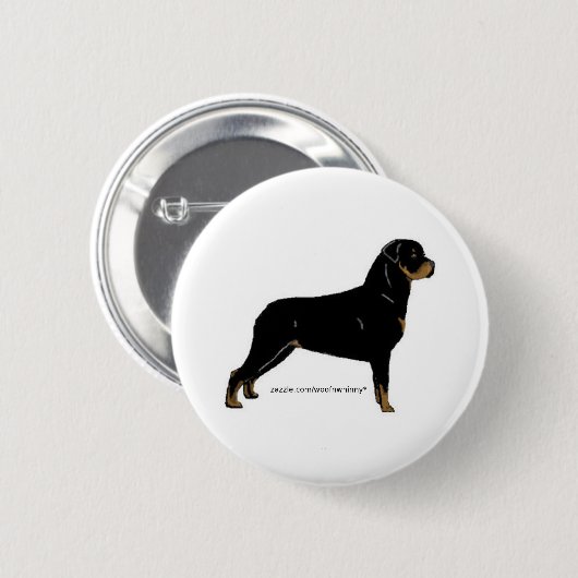 Rottweiler Button (Vorne & Hinten)