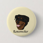 Rottweiler Button (Vorderseite)
