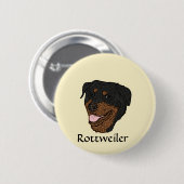 Rottweiler Button (Vorne & Hinten)