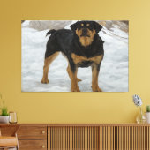 Rottweiler Canvas Print Leinwanddruck (Insitu (Wohnzimmer))
