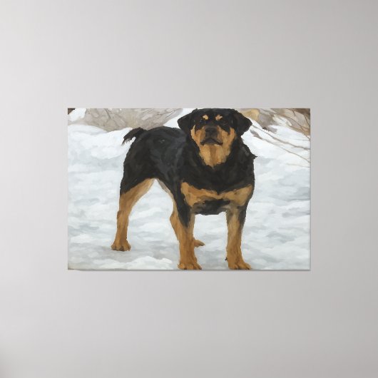 Rottweiler Canvas Print Leinwanddruck (Vorderseite)