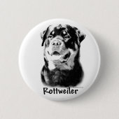 Rottweiler Charcoal - Button (Vorderseite)