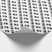 Rottweiler Charcoal Geschenkpapier (Ecke)