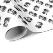 Rottweiler Charcoal Geschenkpapier (Rolleneckpunkt)