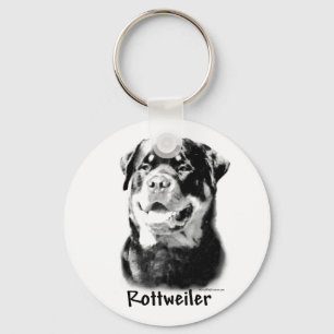 Rottweiler Charcoal Schlüsselanhänger
