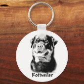 Rottweiler Charcoal Schlüsselanhänger (Vorderseite)