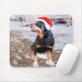 Rottweiler Christmas Cap Mousepad (Mit Mouse)