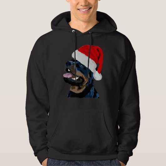 Rottweiler Christmas Epic Hoodie (Vorderseite)