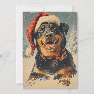 Rottweiler Christmas Feiertagskarte