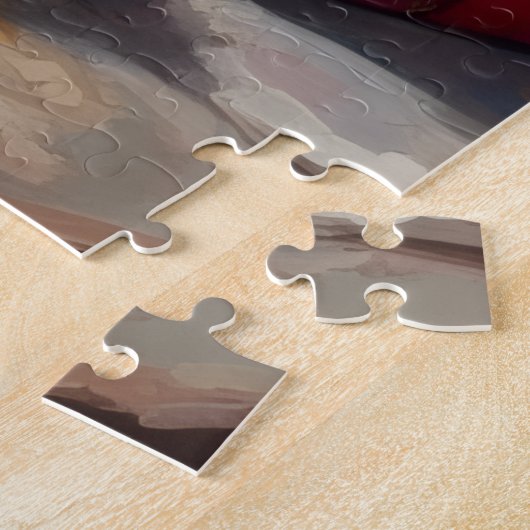 Rottweiler Christmas Fireplace Guardian Puzzle (Seite)