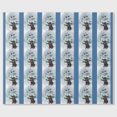 Rottweiler Christmas Geschenkpapier (Flach)