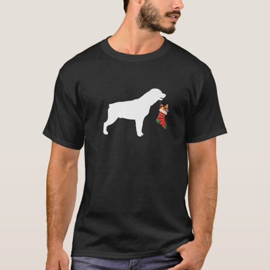 Rottweiler Christmas Kleine Geschenk Dog T-Shirt (Vorderseite)
