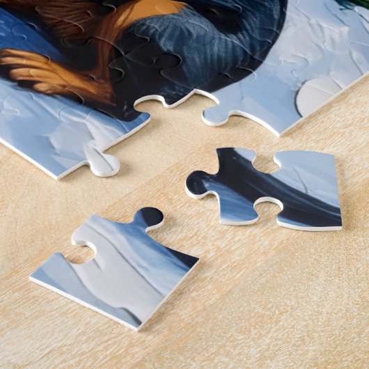 Rottweiler Christmas Lighthouse Holiday Puzzle (Seite)