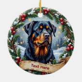 Rottweiler Christmas Ornament (Hinten)