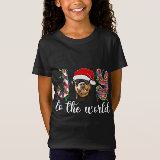Rottweiler Christmas Rottie Xmas Party Rottweiler T-Shirt (Vorderseite)