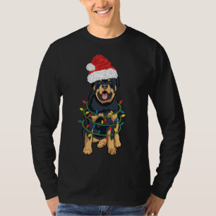 Rottweiler Christmas Rottweiler in Weihnachtsmannm T-Shirt