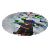 Rottweiler Christmas Schneidebrett (Ecke)