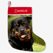Rottweiler Christmas Strumpf Kleiner Weihnachtsstrumpf (Vorderseite)