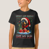 Rottweiler Christmas Tree Decorations Dog Lover Xm T-Shirt (Vorderseite)