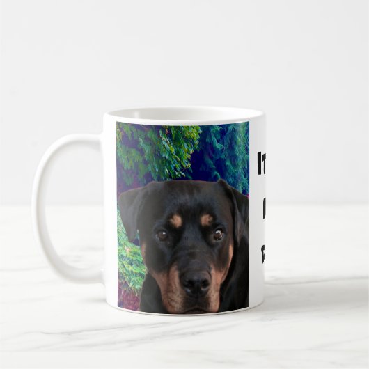 Rottweiler, Confident Guardian Kaffeetasse (Links)