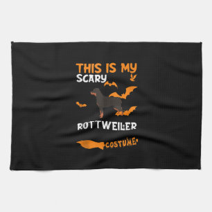 Rottweiler Costume Halloween Beängstigender Hundet Geschirrtuch