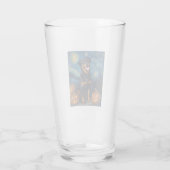 Rottweiler Cute Dog Halloween Jack O Lantern Pumpk Glas (Rückseite)