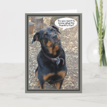 Rottweiler Dankeschön für Ihre Erntedank Card