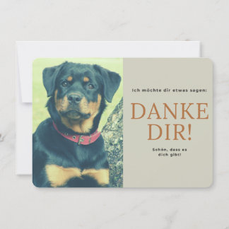 Rottweiler Dankeskarte