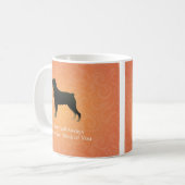 Rottweiler - Denken Sie an Sie - Gedenkstätte für  Kaffeetasse (Vorderseite Links)