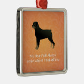 Rottweiler - Denken Sie an Sie - Gedenkstätte für  Ornament Aus Metall (Rechts)