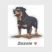 Rottweiler Der Explorer Aufkleber (Blatt)