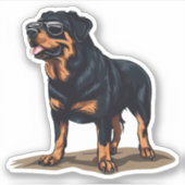 Rottweiler Der Explorer Aufkleber (Vorderseite)