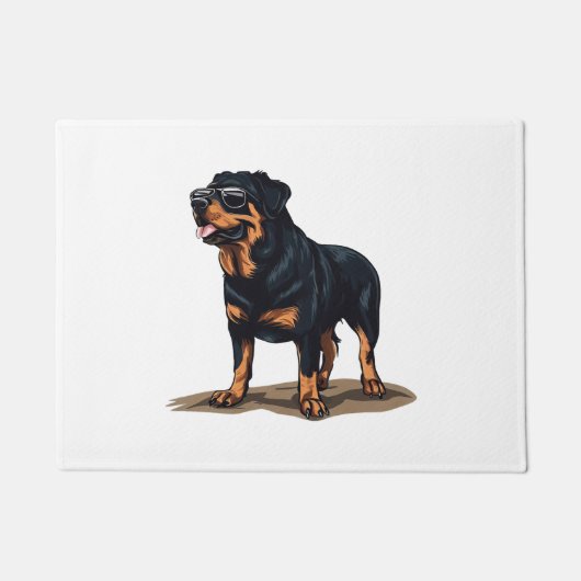 Rottweiler Der Explorer Fußmatte (Vorderseite)