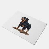 Rottweiler Der Explorer Fußmatte (Schrägansicht)