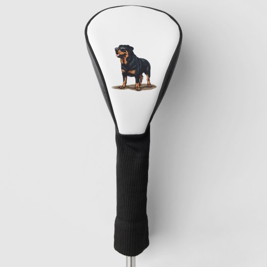 Rottweiler Der Explorer Golf Headcover (Vorderseite)