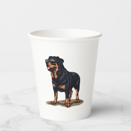 Rottweiler Der Explorer Pappbecher (Vorderseite)