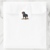 Rottweiler Der Explorer Runder Aufkleber (Tasche)