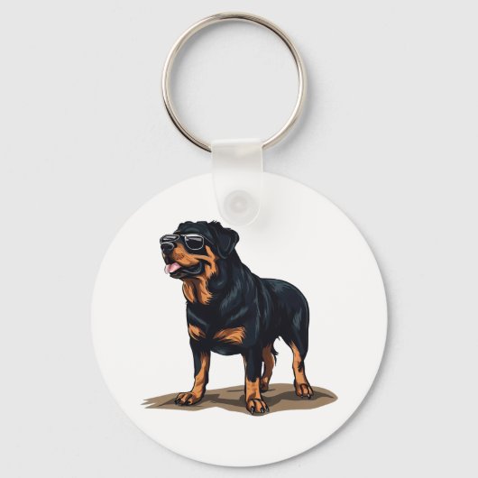 Rottweiler Der Explorer Schlüsselanhänger (Vorderseite)