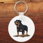 Rottweiler Der Explorer Schlüsselanhänger (Vorderseite)